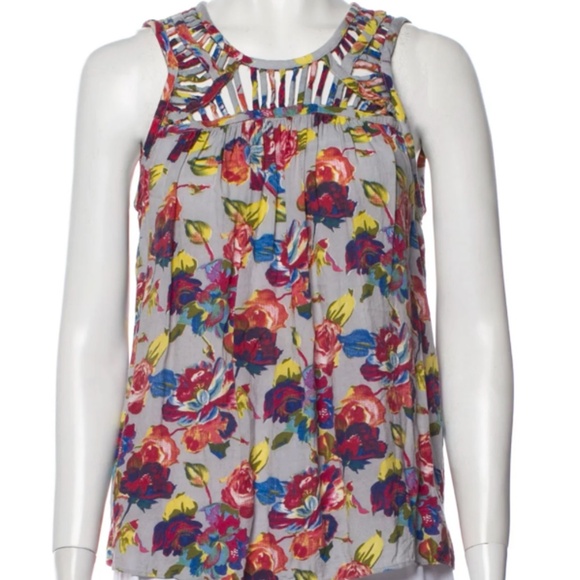 Anthropologie Floral Top - Picture 1 of 7
